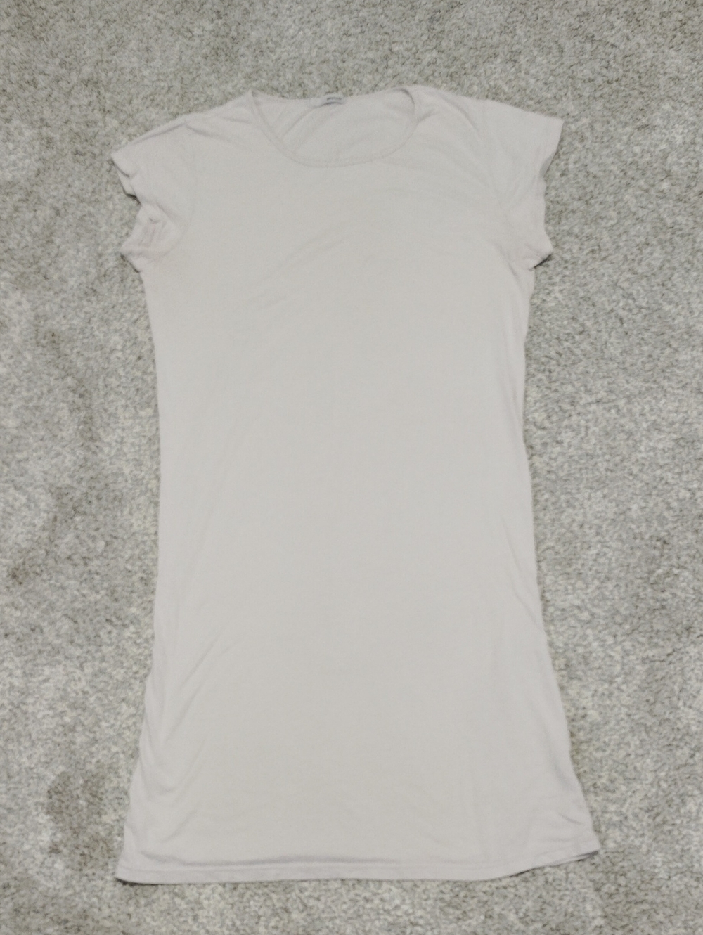 LA made Short-Sleeve Tunic Tee in Light Cream